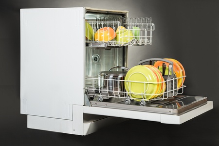 open dishwasher